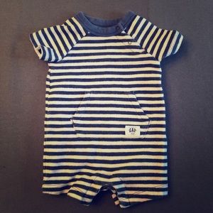 Striped Shorty Romper Gap 3-6 Months